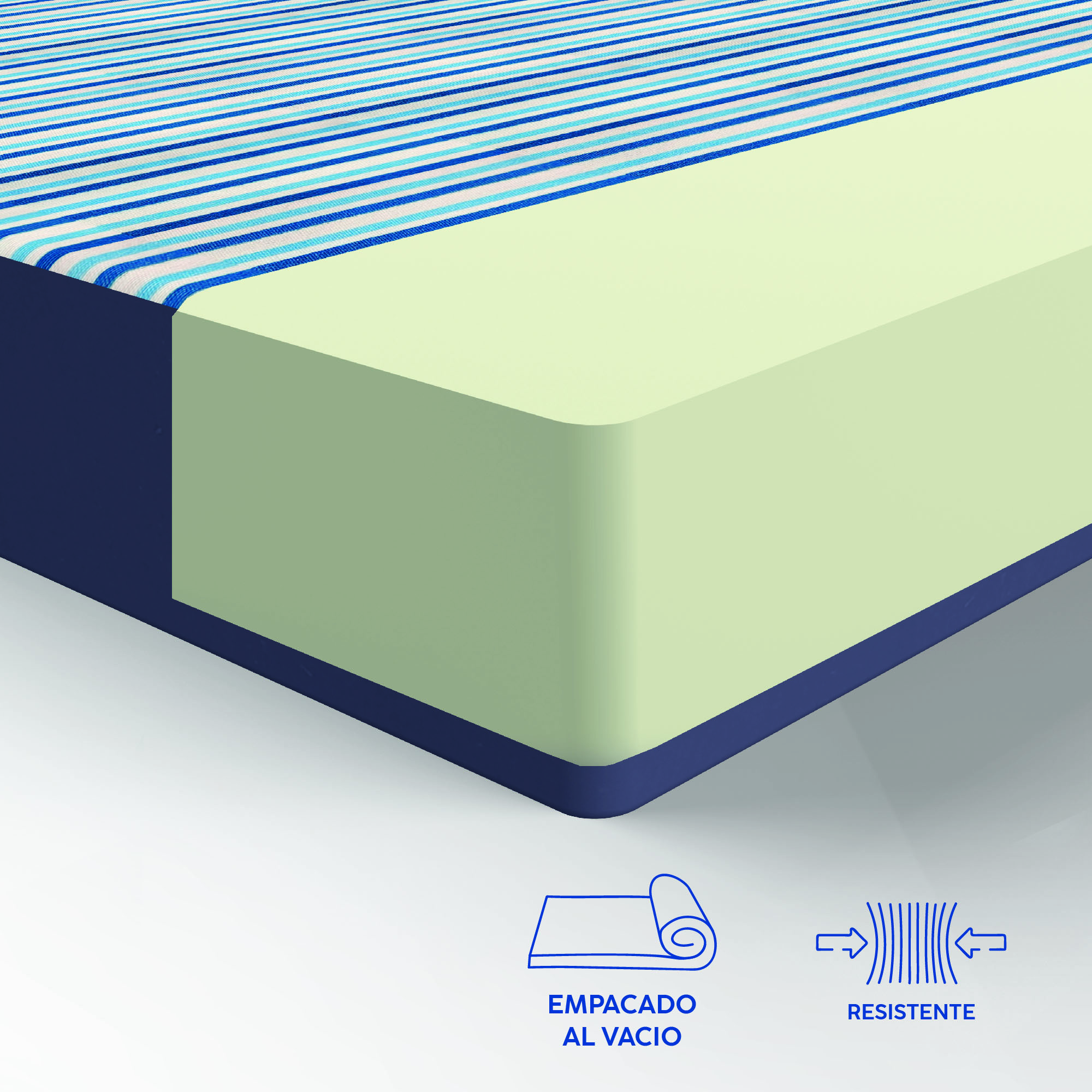 DR JOOHN Colchón seccionado en 3 | Espuma de Foam | Diseño Plegable, portátil, Confortable y practico | Ideal para Cualquier Espacio | 189x89x8cm | Basic.