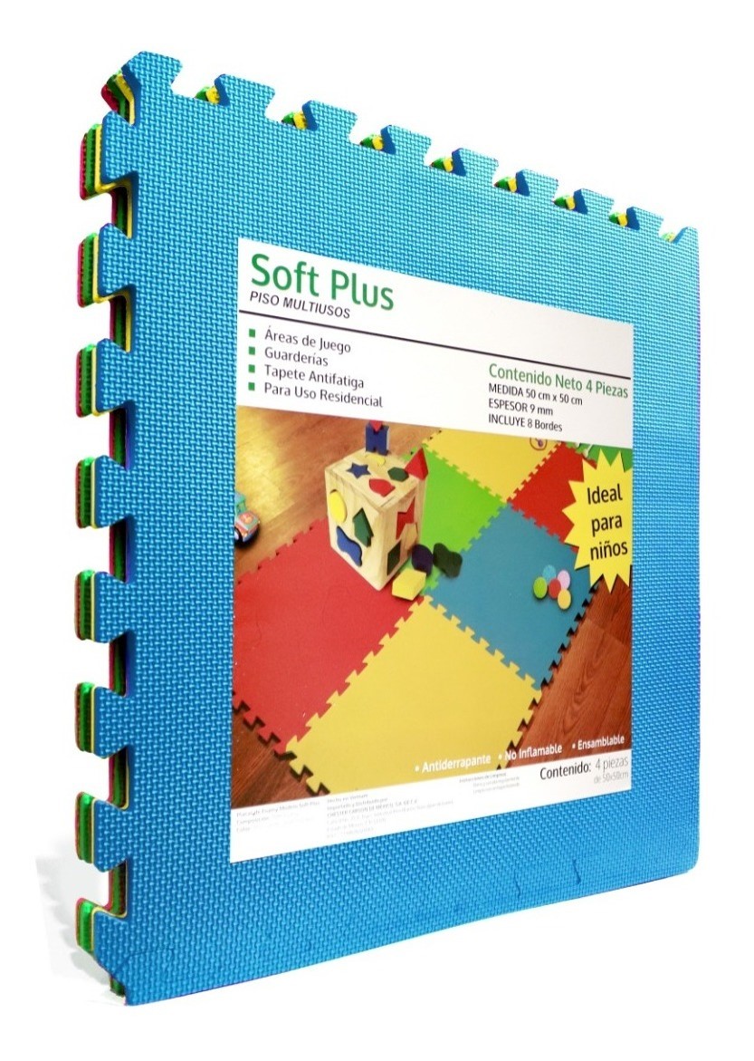 Tapete De Foamy Fomi Fomy Colores Paquete (4 Modulos De 50 cm x