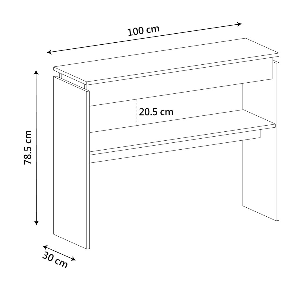 Mesa Consola Aparador Credenza Bertolini Creta Canela