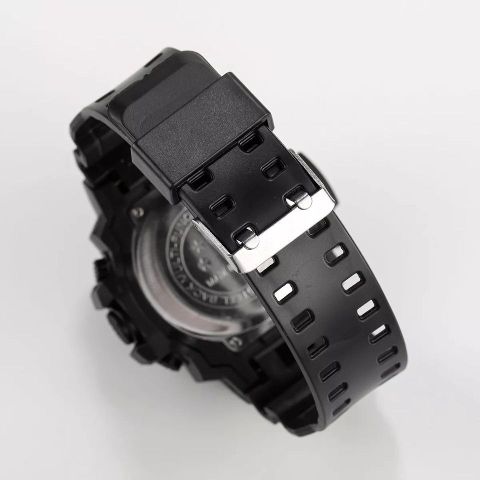 Reloj Digital LED rojo deporte electrónico multifunción táctico negro sumergible agua pulsera
