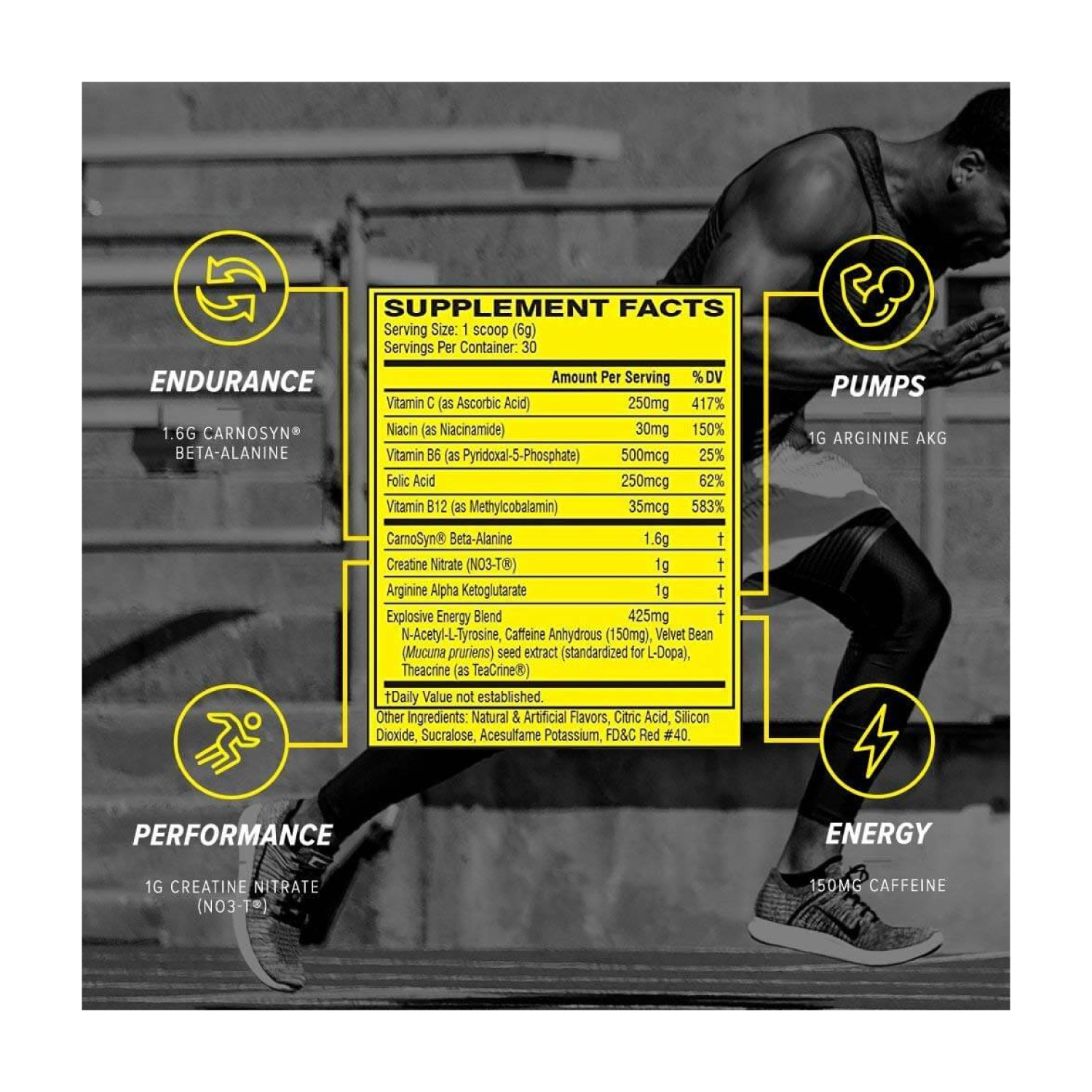 Pre-Entreno Cellucor C4 Original 60 Serv. 360g - Mora Azul