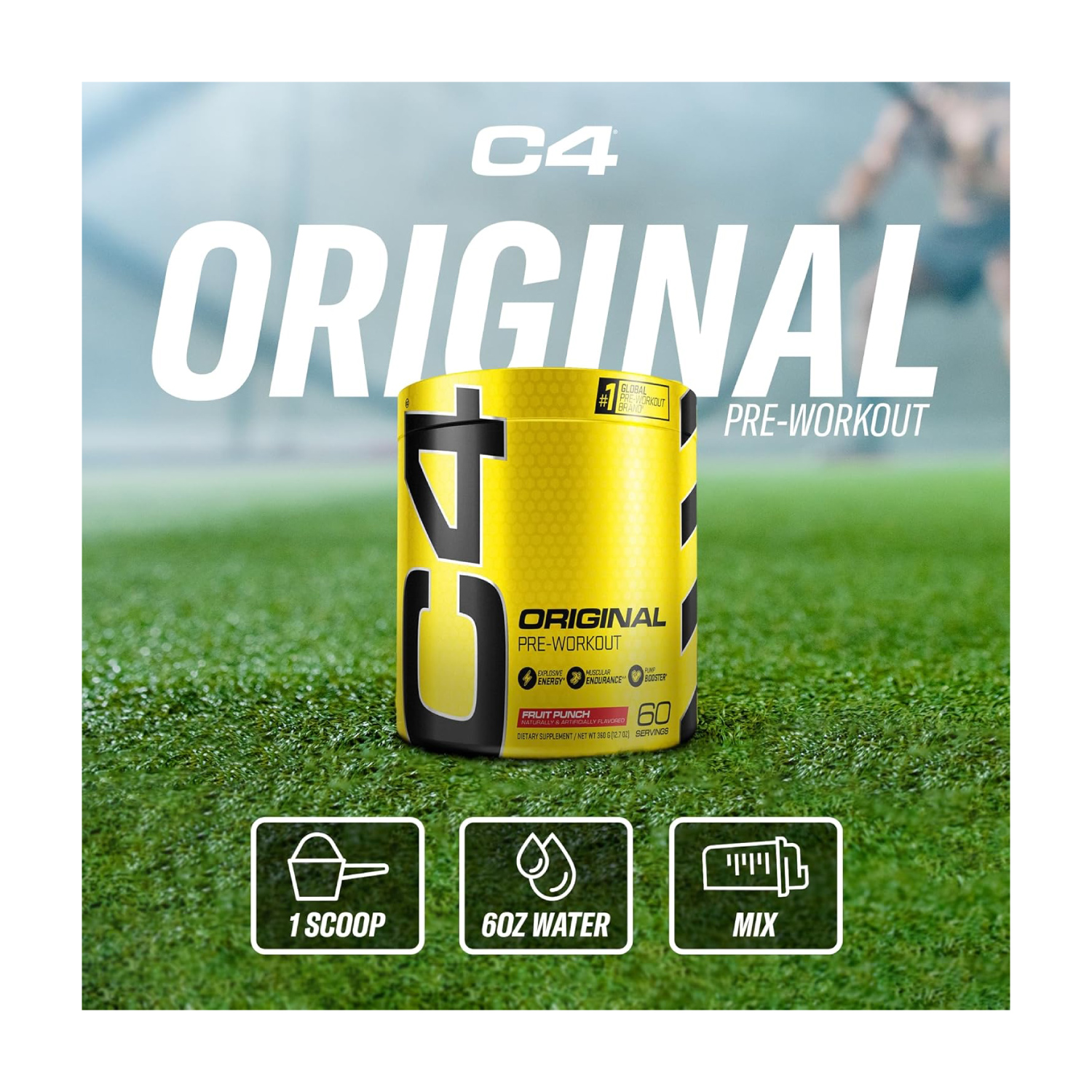 Pre-Entreno Cellucor C4 Original 60 Serv. 360g - Mora Azul