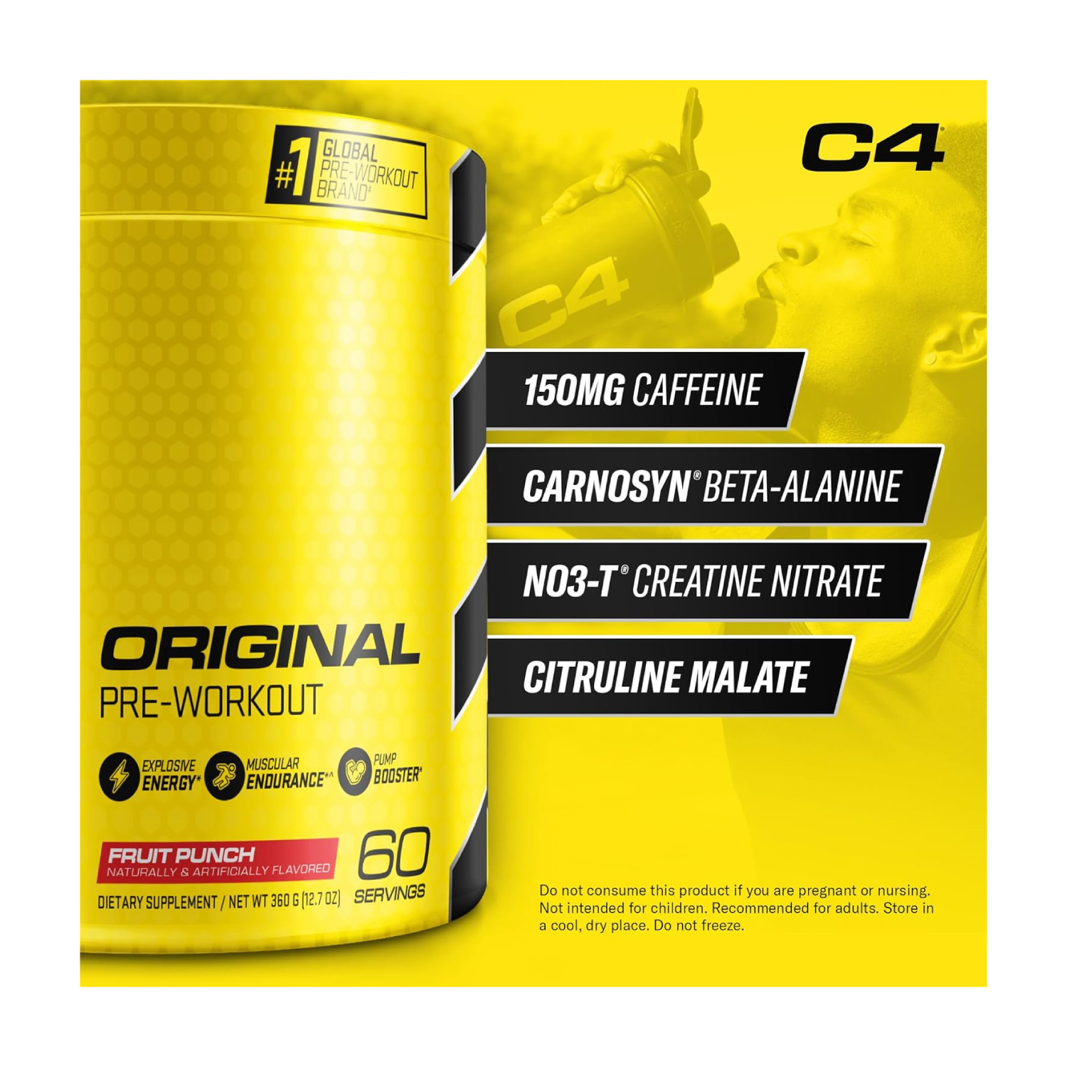 Pre-Entreno Cellucor C4 Original 60 Serv. 360g - Mora Azul