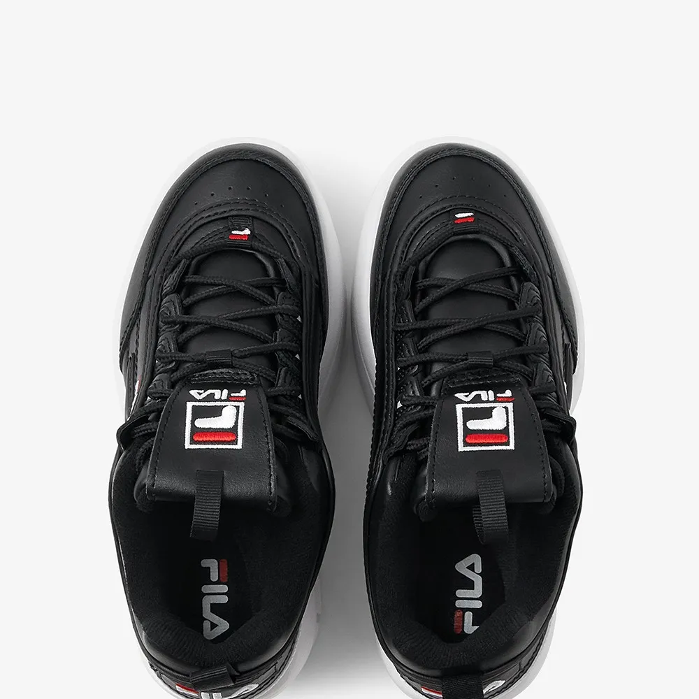 Tenis Fila Disruptor Wedge Negro Blanco de Dama Original