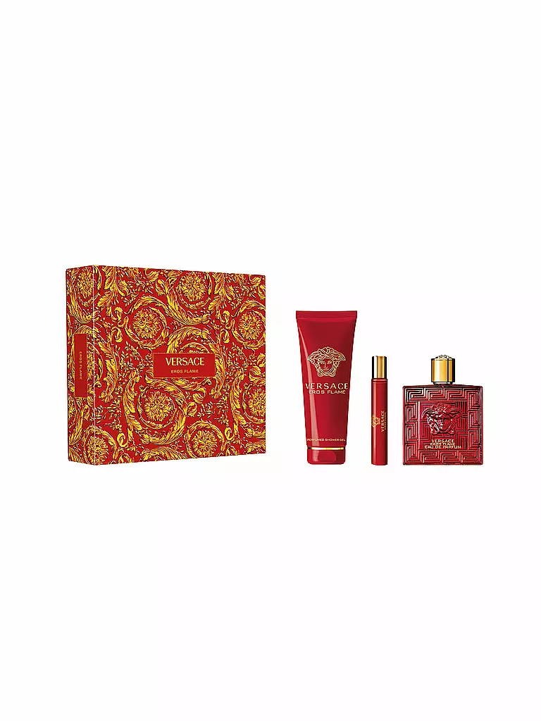 Set 3 Piezas Versace Eros Flame para Hombre EDP