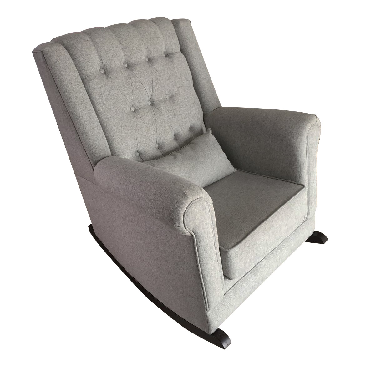 Sillon Mecedora Divano TITI Gris Balancines Chocolate