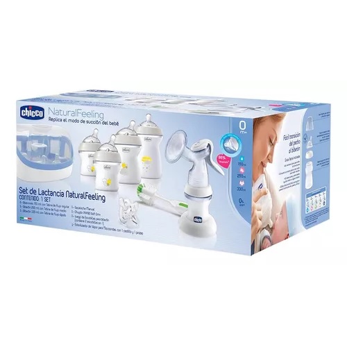 Set de Lactancia CHICCO NATURAL FEELING Blanco