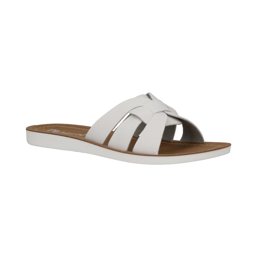Sandalias Miracol By Mama Lola 10309 Mujer Huaraches De Piso Color Blanco Tallas 22 a 27 