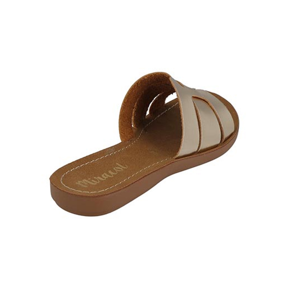 Sandalias Miracol By Mama Lola 10402 Mujer Huaraches De Piso Color Oro Ingles Tallas 22 a 27 Dama 