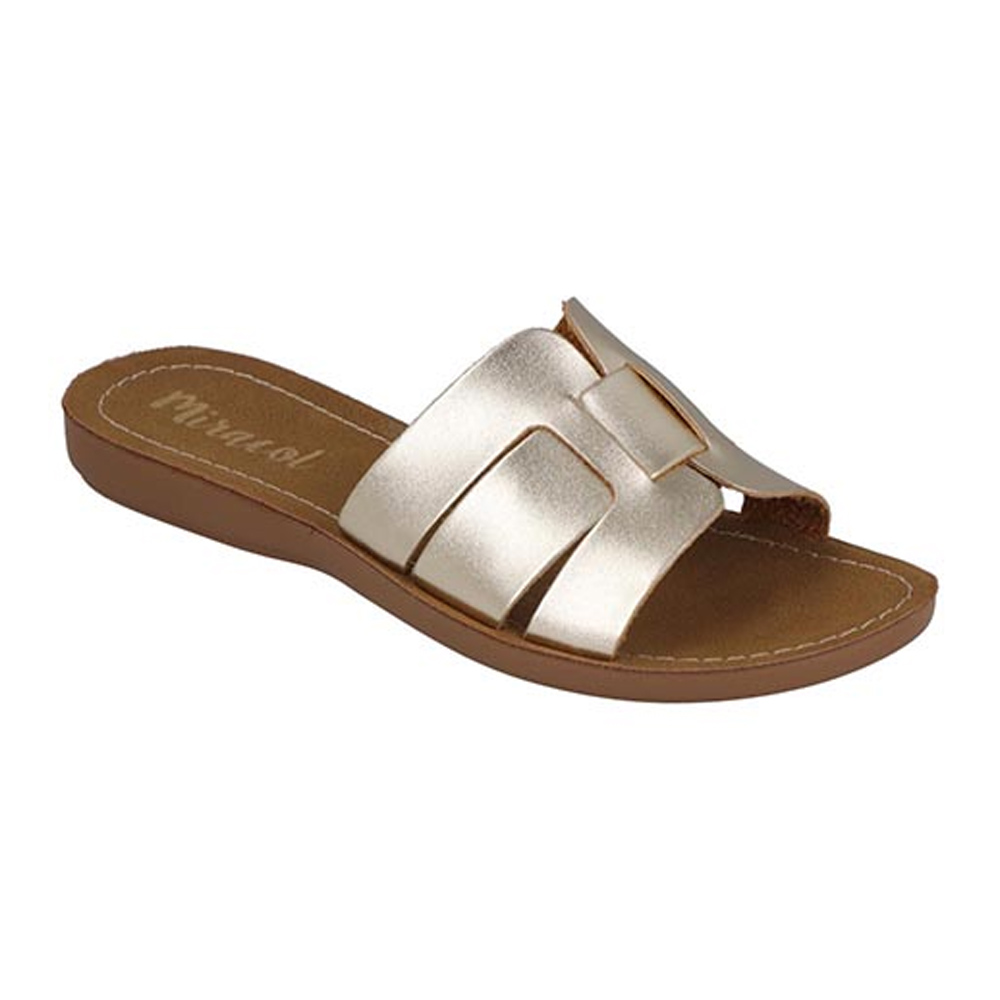 Sandalias Miracol By Mama Lola 10402 Mujer Huaraches De Piso Color Oro Ingles Tallas 22 a 27 Dama 