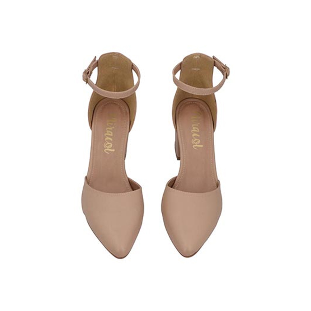 Zapatillas Miracol By Mama Lola 1641 Tacón Cuadrado Mujer Color Maquillaje Tallas 22 a 27