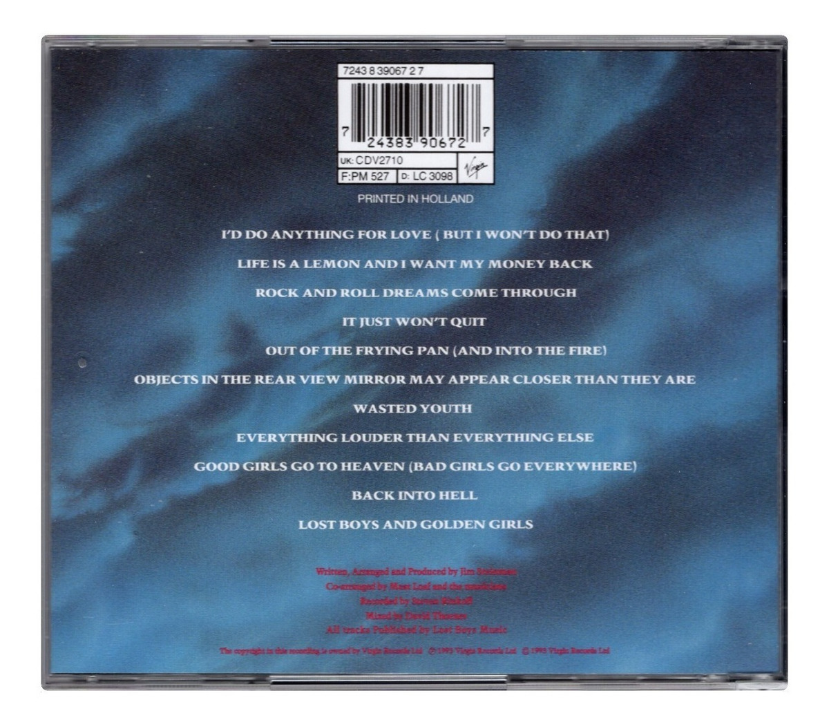 Meat Loaf - Bat Out Of Hell Ii  Back Into Hell