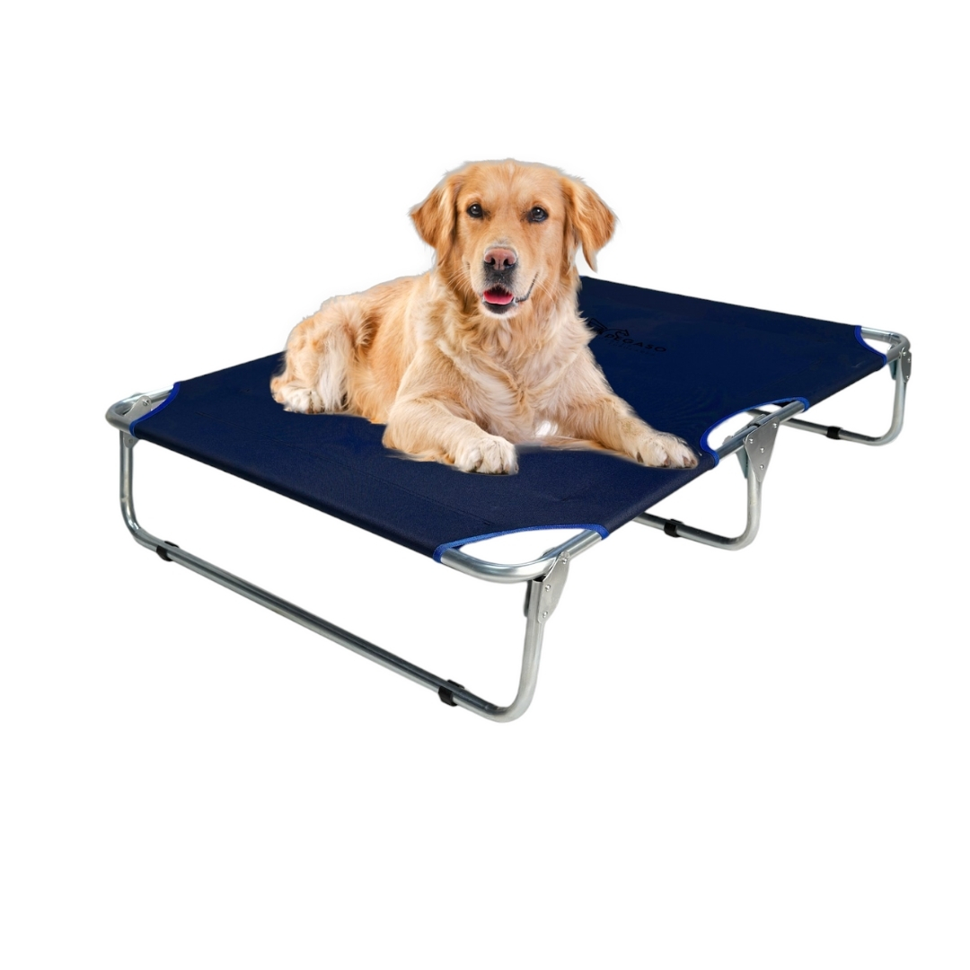 PEGASO Cama Elevada para Perro tamaño Extra Grande, 122x92x18 cm (Mod KM-EG)