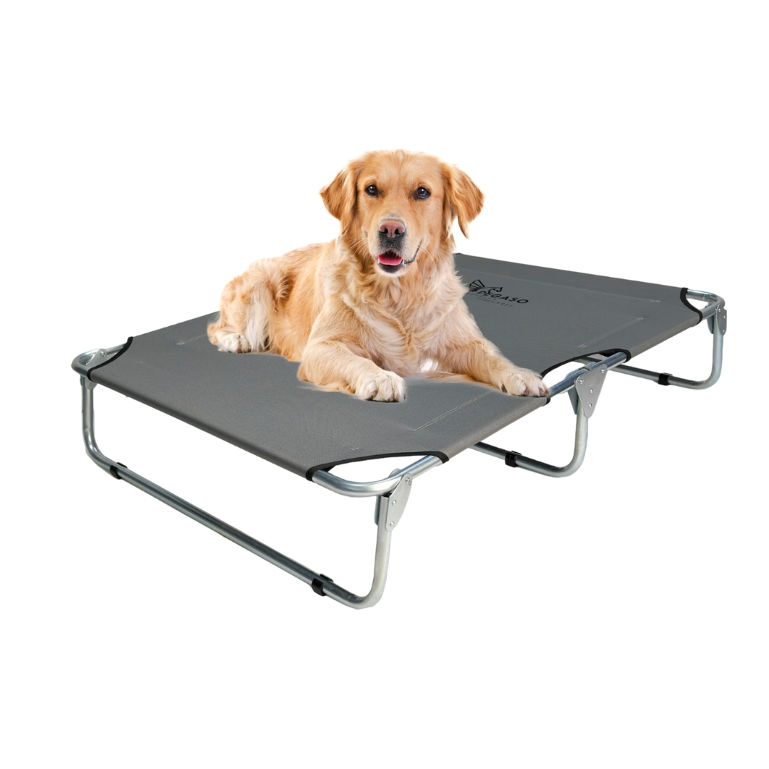 PEGASO Cama Elevada para Perro tamaño Extra Grande, 122x92x18 cm (Mod KM-EG)