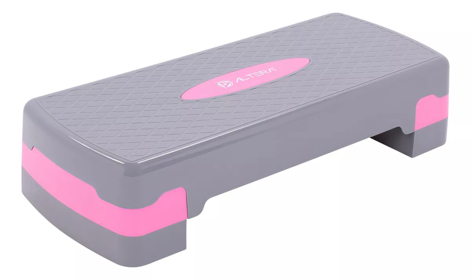 Banco Escalon De Ejercicio Step Rutinas Aerobics Ajustable Color Gris/Rosa