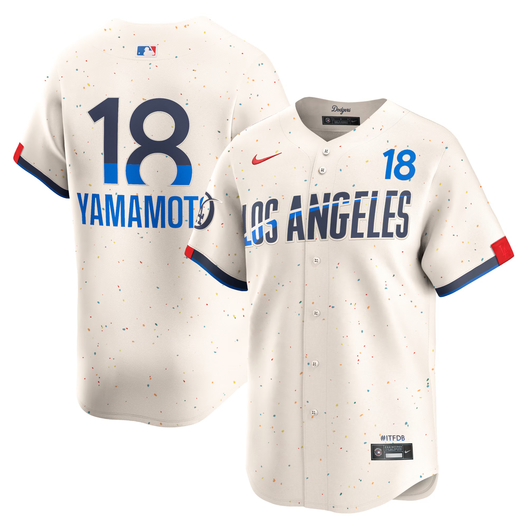 Jersey Original Nike Beisbol MLB Los Angeles Dodgers City Connect #18 T7LM-LDC1-LD9-4R8