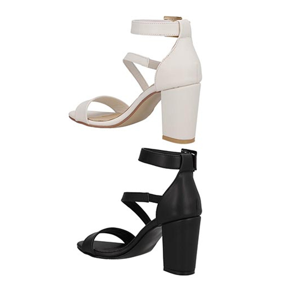 Zapatillas Duo Mama Lola 969 Para Mujer 2 Pack Tacon Ancho Sandalias de Tacon Color Latte/Negro Talla 23 a 26 Par