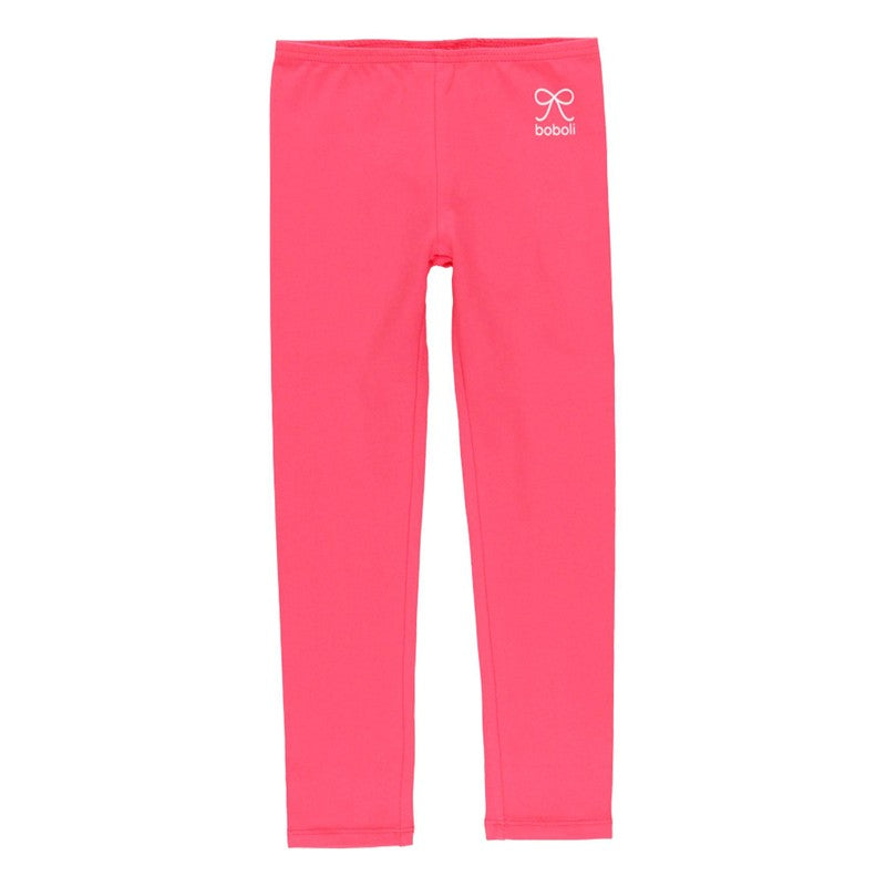 Leggings basico liso rosa niña BOBOLI