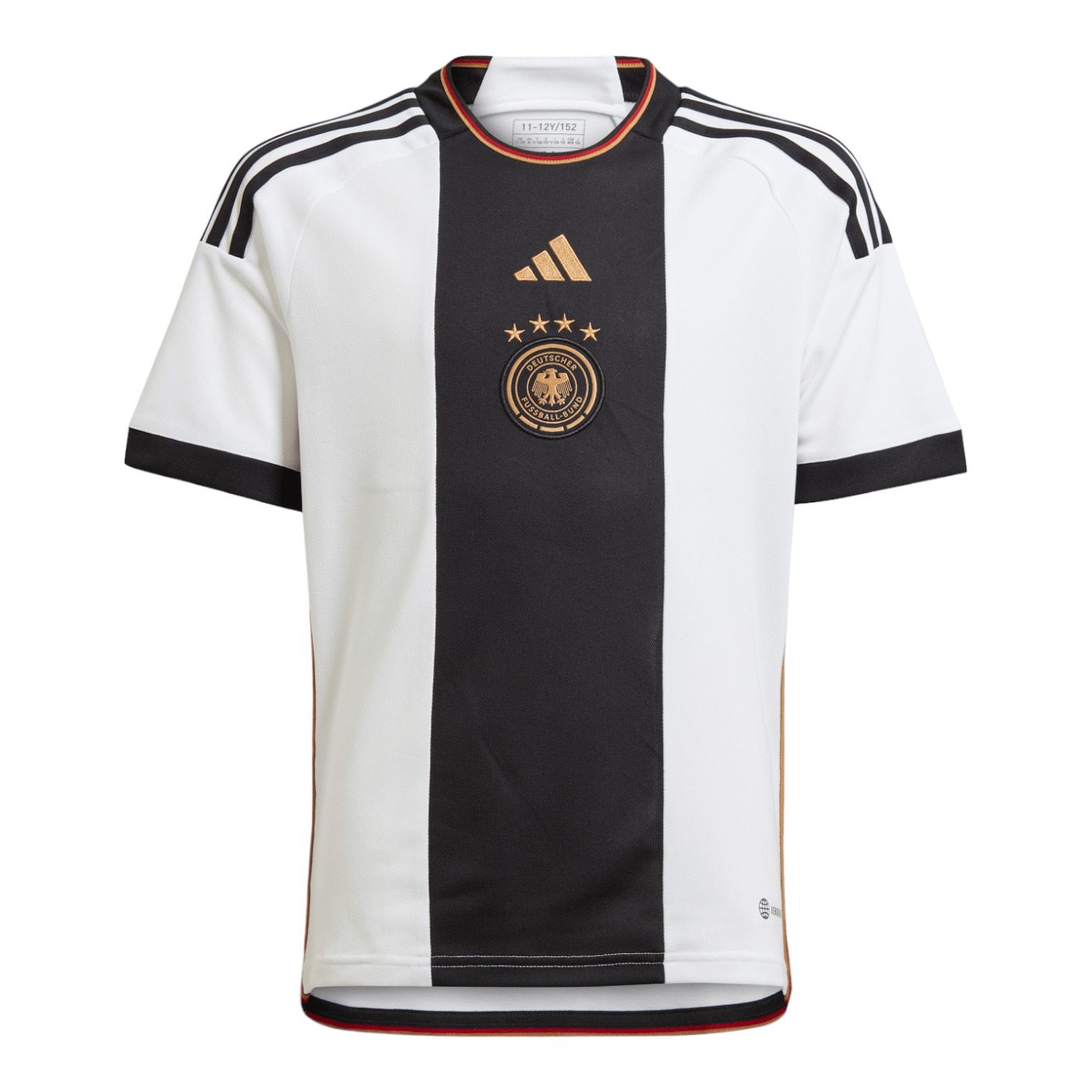 JERSEY ADIDAS JUVENIL ALEMANIA MUNDIAL QATAR 2022 LOCAL BLANCO HF1467.