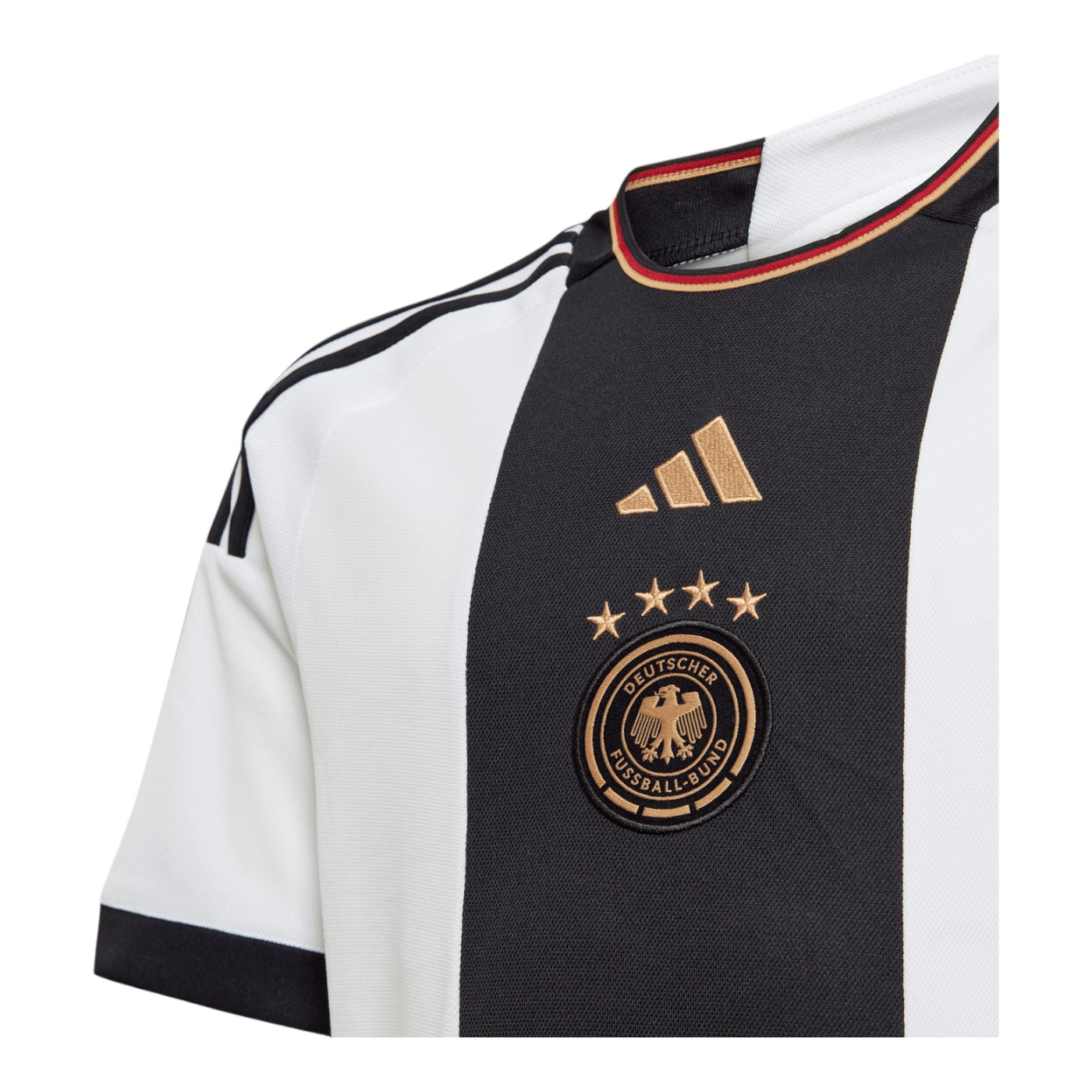 JERSEY ADIDAS JUVENIL ALEMANIA MUNDIAL QATAR 2022 LOCAL BLANCO HF1467.