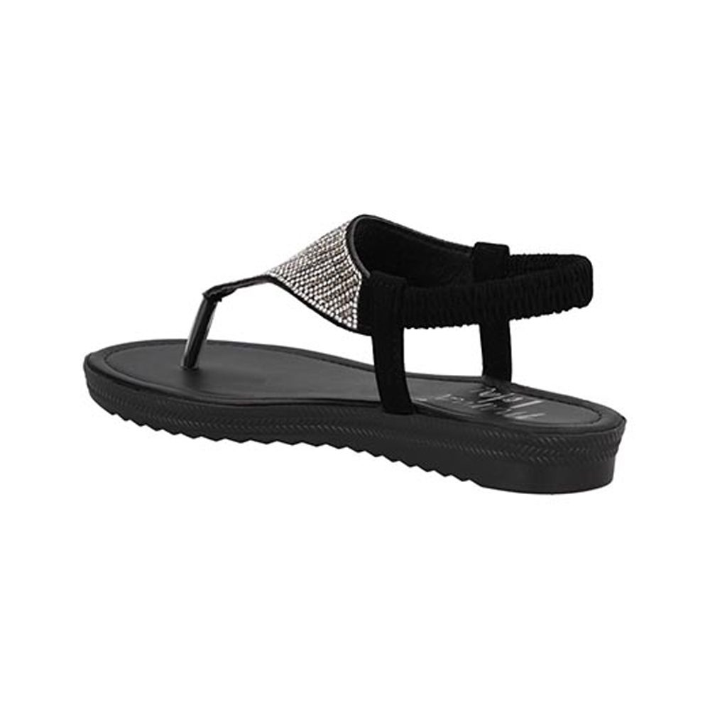Sandalias Mama Lola 995 Mujer Huaraches Piso Ajuste Elastico Color Negro Talla 22 a 26 