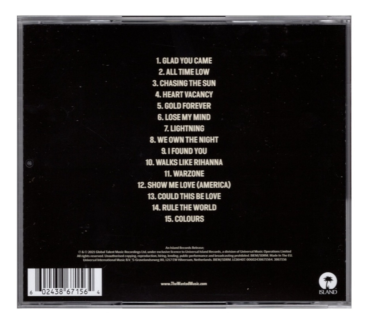 The Wanted Most Wanted Greatest Hits Disco Cd - Edicion Tom