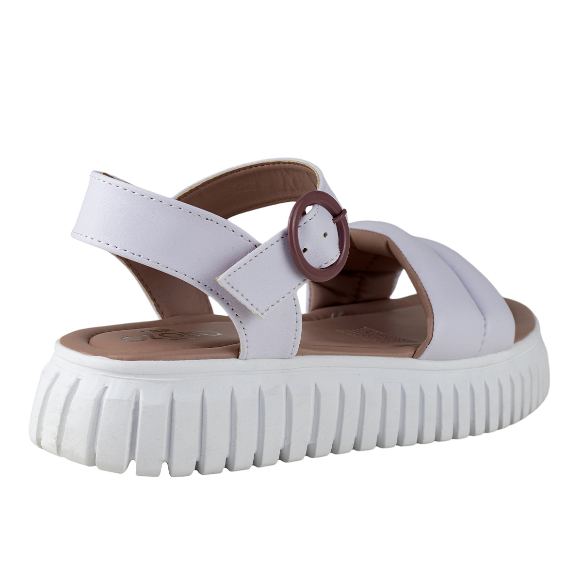 Sandalia Con Plataforma Capa De Ozono 634601 Blanco Para Mujer
