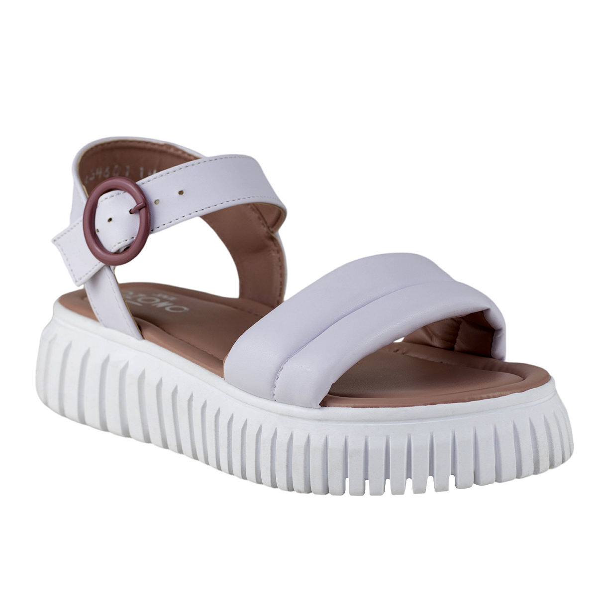 Sandalia Con Plataforma Capa De Ozono 634601 Blanco Para Mujer