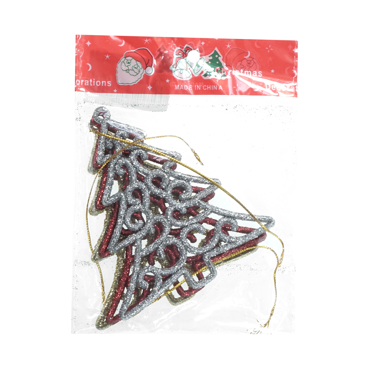 Adornos Navideños Colgantes Figura Arbol De Navidad 30pzs 