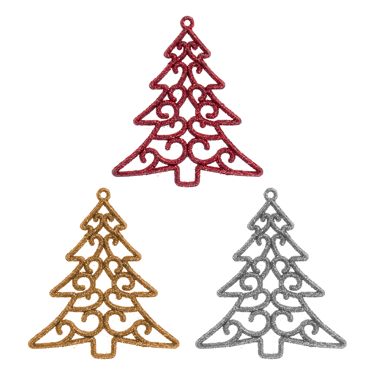 Adornos Navideños Colgantes Figura Arbol De Navidad 30pzs 
