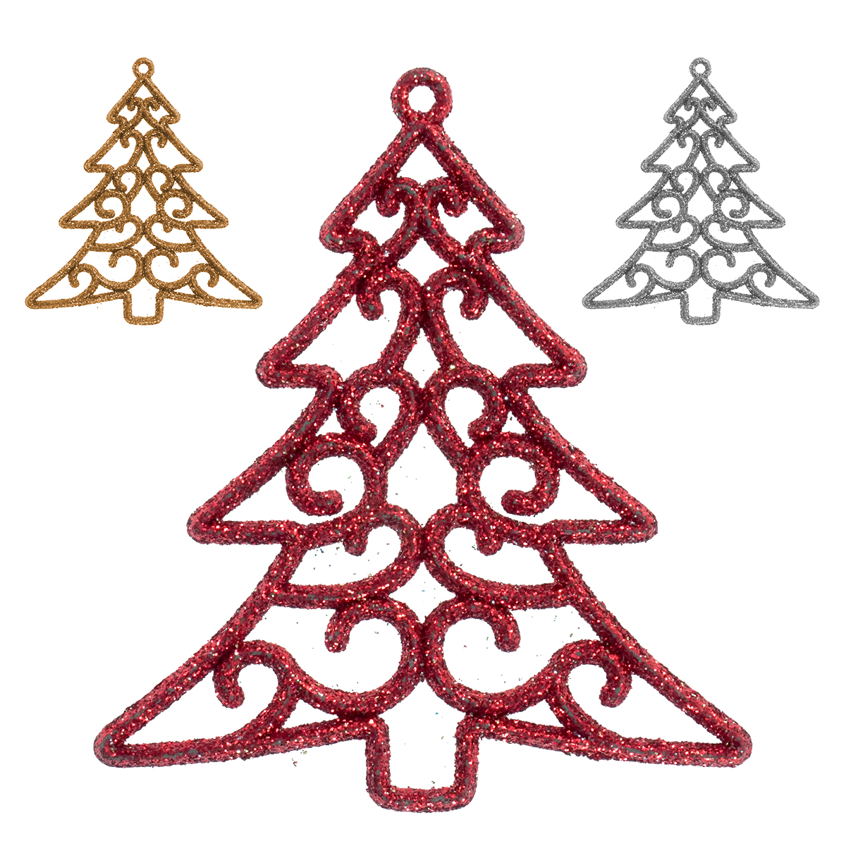 Adornos Navideños Colgantes Figura Arbol De Navidad 30pzs 
