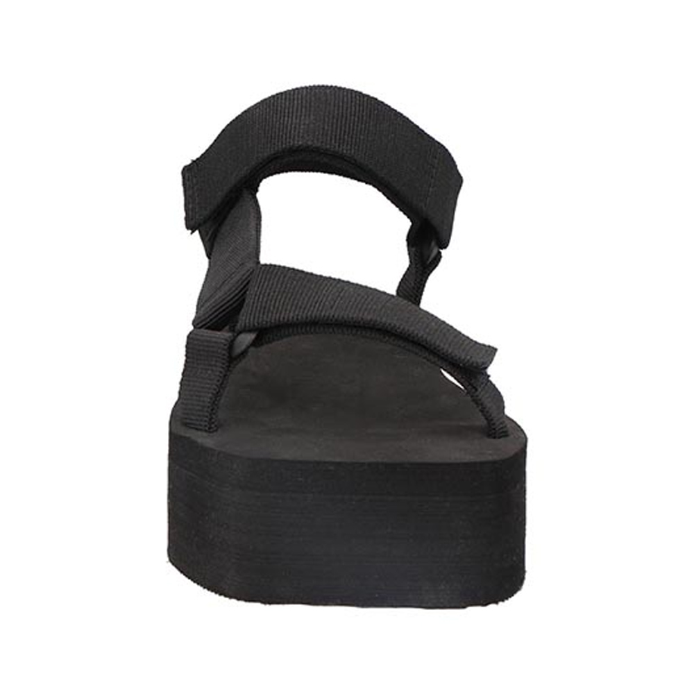 Sandalias Mama Lola K0006 Mujer Huaraches De Piso En Textil Color Negro Talla 23 a 27 