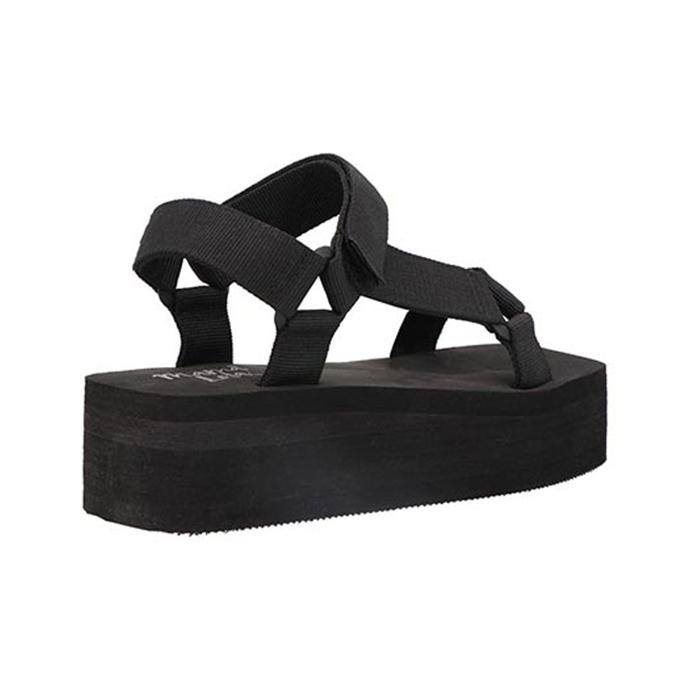 Sandalias Mama Lola K0006 Mujer Huaraches De Piso En Textil Color Negro Talla 23 a 27 
