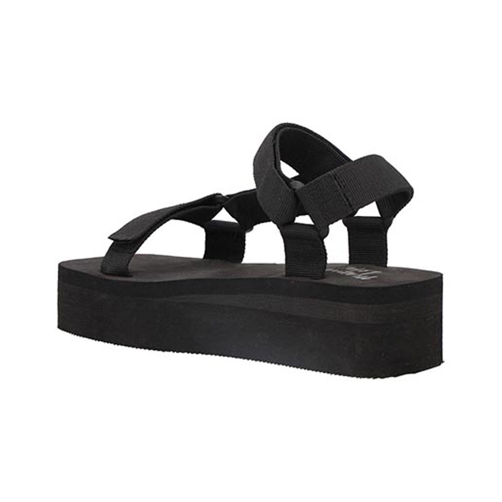 Sandalias Mama Lola K0006 Mujer Huaraches De Piso En Textil Color Negro Talla 23 a 27 
