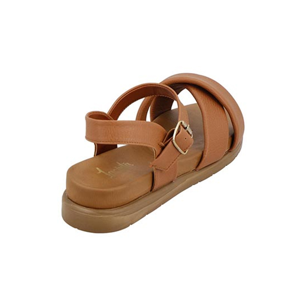 Sandalias Jacinta By Mama Lola 413 Huaraches Para Mujer Piso Color Camel Talla 22 a 27 