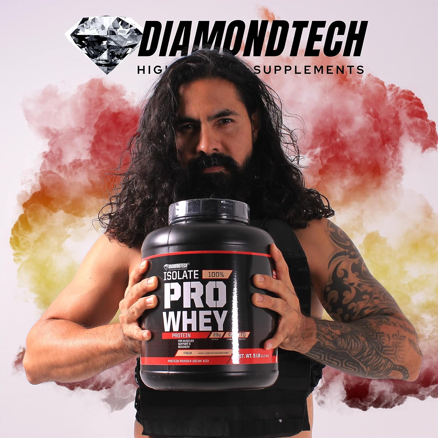 Proteína Pro Whey Isolate 5lbs (2.27kg) 70 servicios Diamondtech MOKA