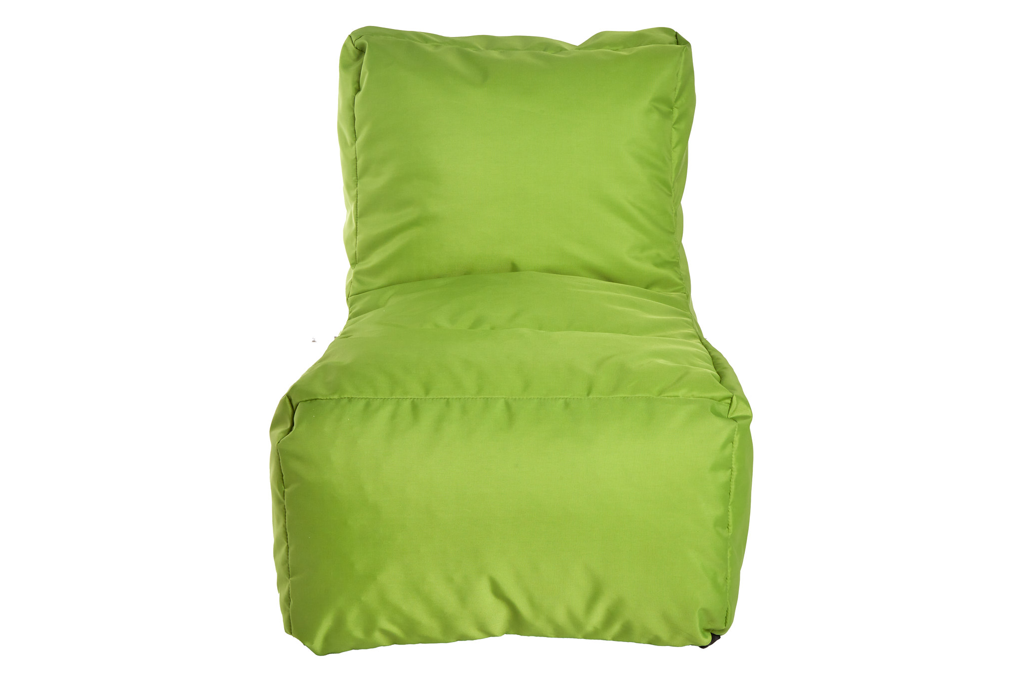 Puff Infantil para Interior y Exterior. Funda de Tela Poliéster Verde Impermeable y Relleno de Microperlas de Poliestireno