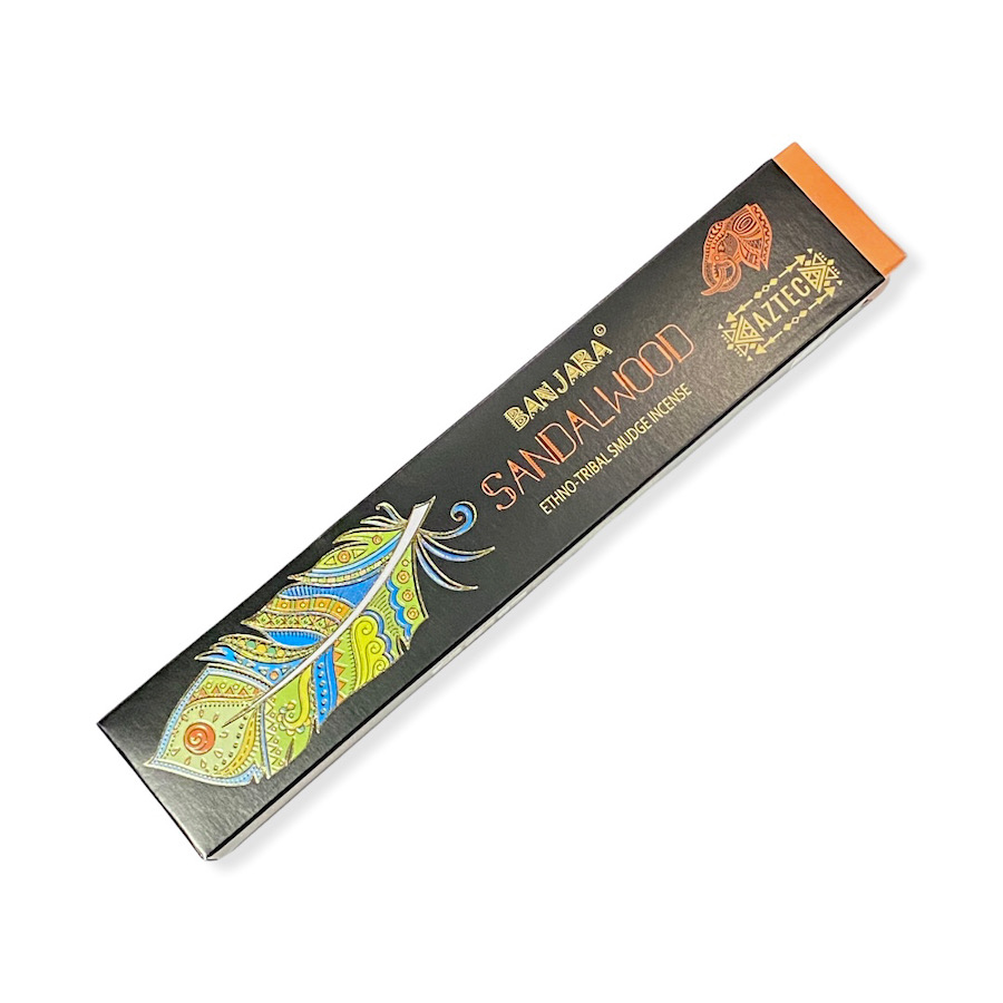 Incienso banjara sandalwood, 3 cajitas c/12 pzas c/u