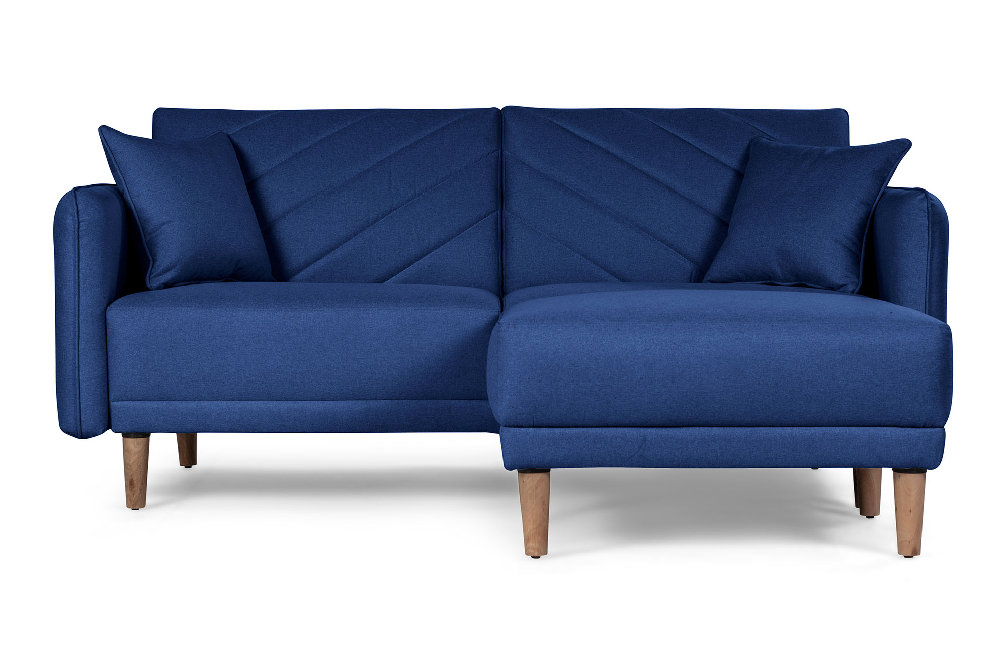 Sala Modular Ritz Azul Makora Essentials de lino Reversible