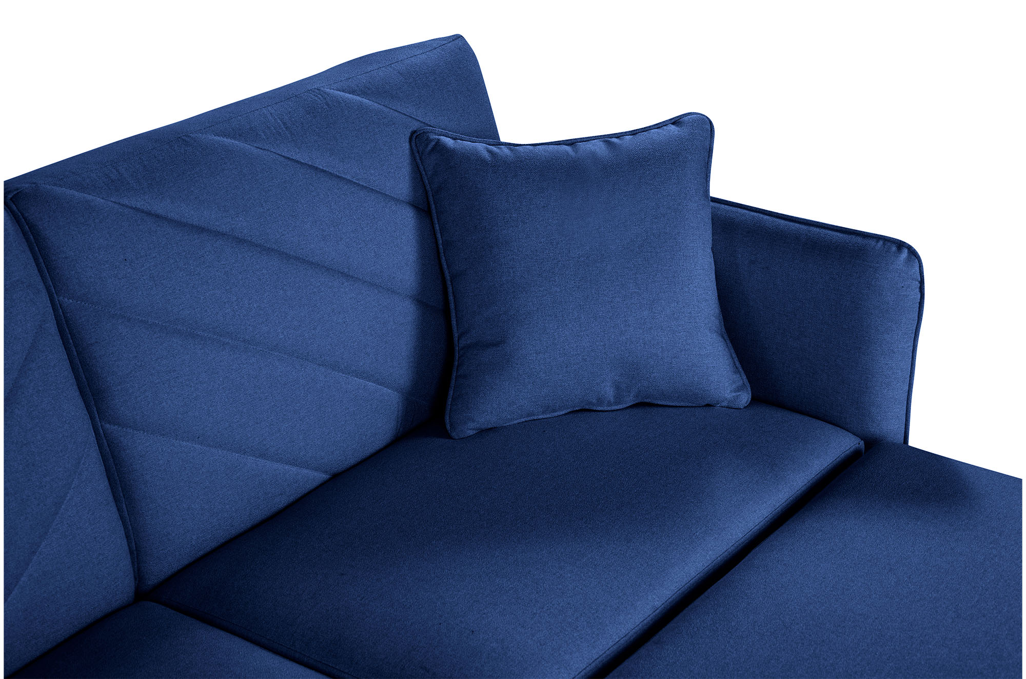 Sala Modular Ritz Azul Makora Essentials de lino Reversible