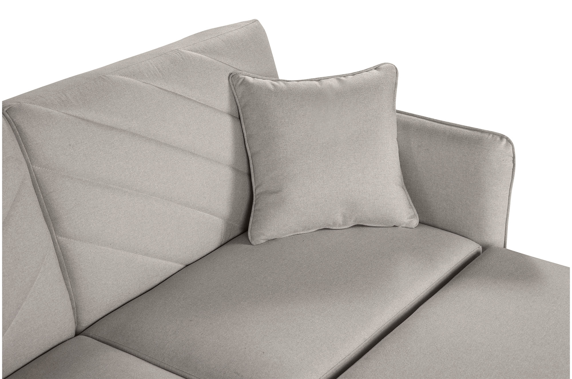 Sala Modular Ritz Gris Claro Makora Essentials de Lino Reversible