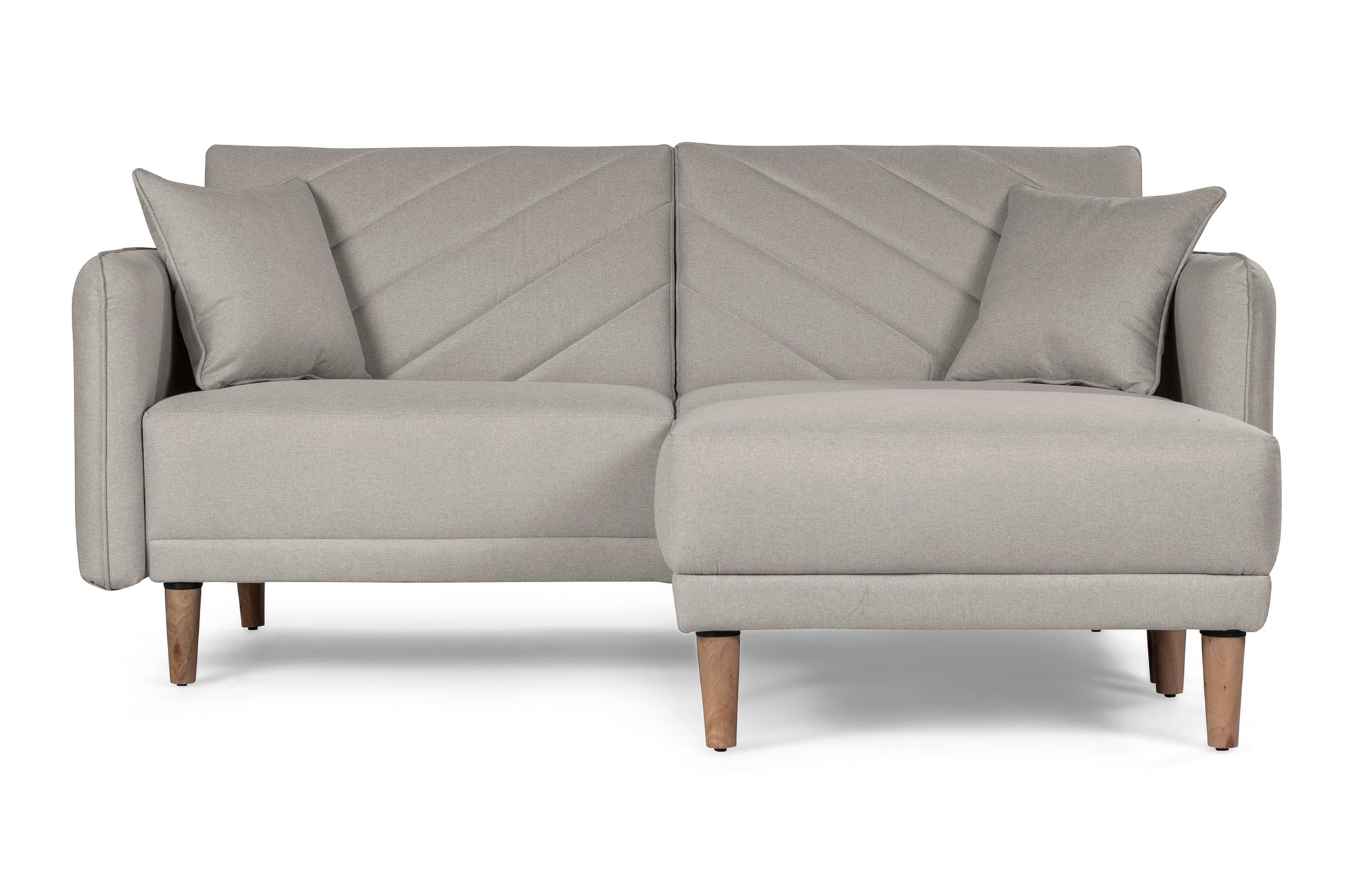 Sala Modular Ritz Gris Claro Makora Essentials de Lino Reversible