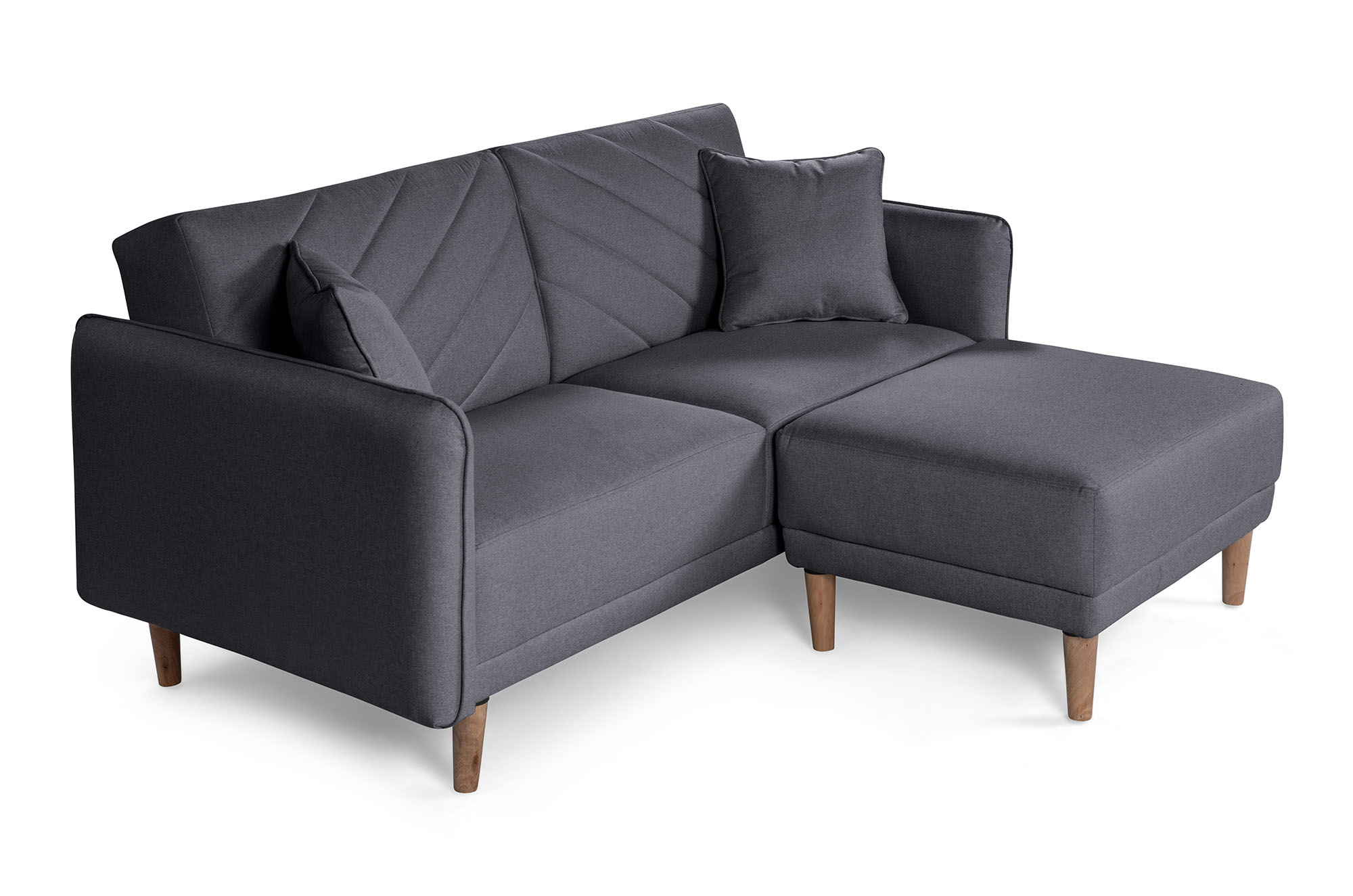 Sala Modular Ritz Gris Oxford Makora Essentials de lino reversible