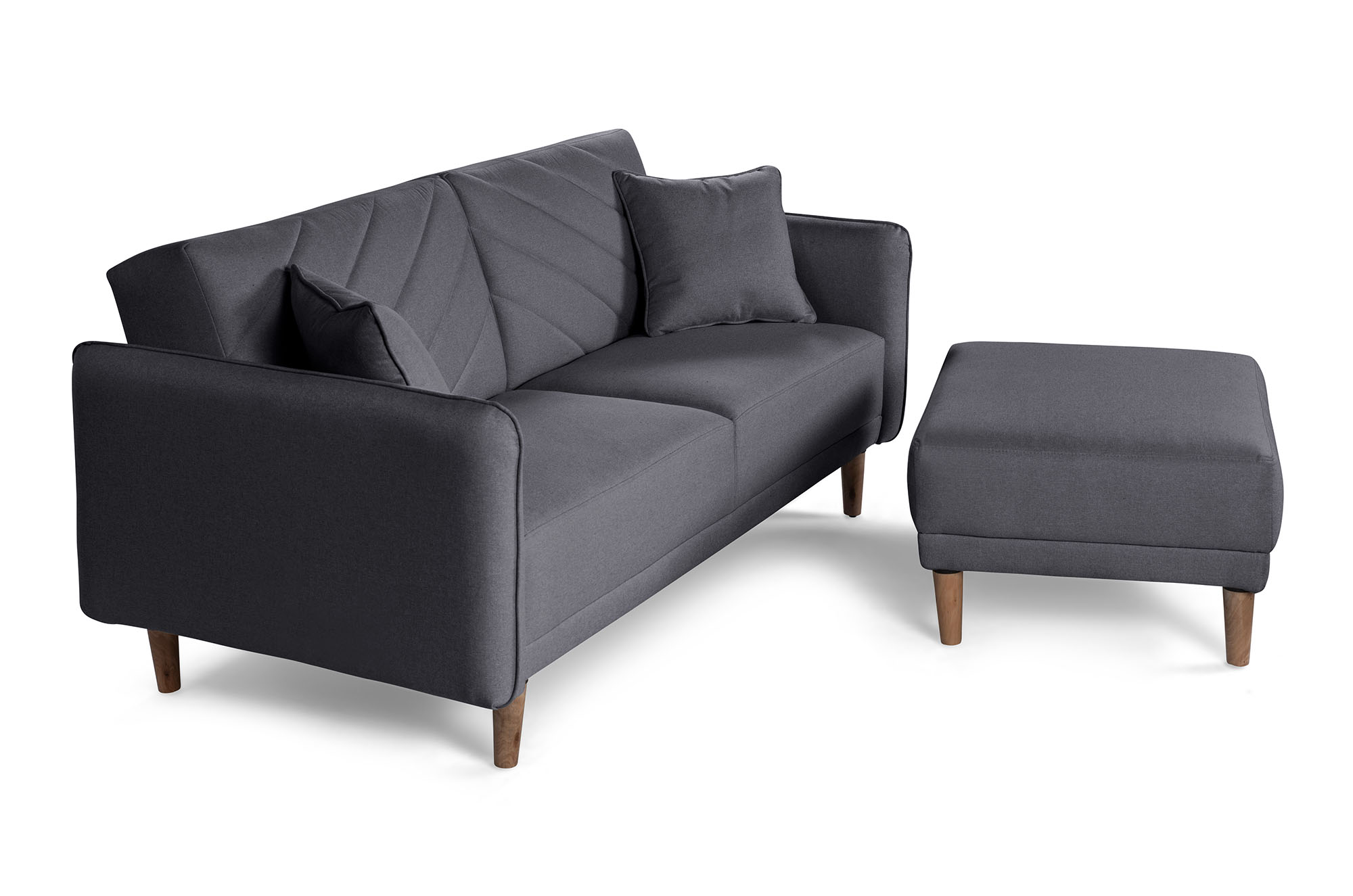 Sala Modular Ritz Gris Oxford Makora Essentials de lino reversible