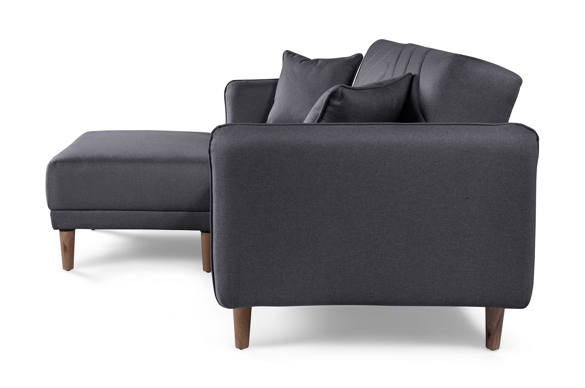 Sala Modular Ritz Gris Oxford Makora Essentials de lino reversible