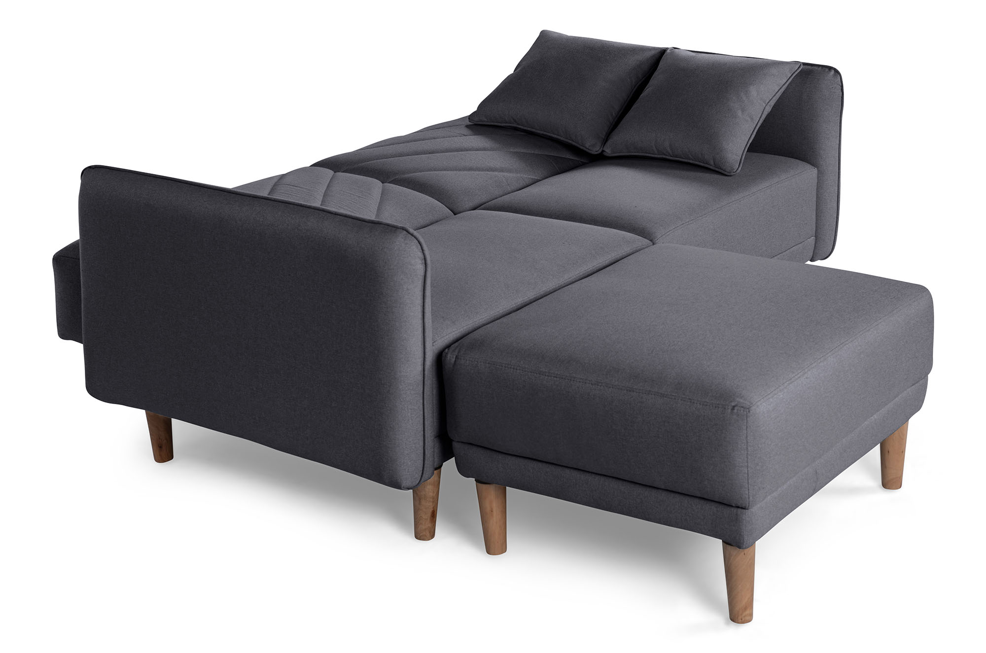 Sala Modular Ritz Gris Oxford Makora Essentials de lino reversible