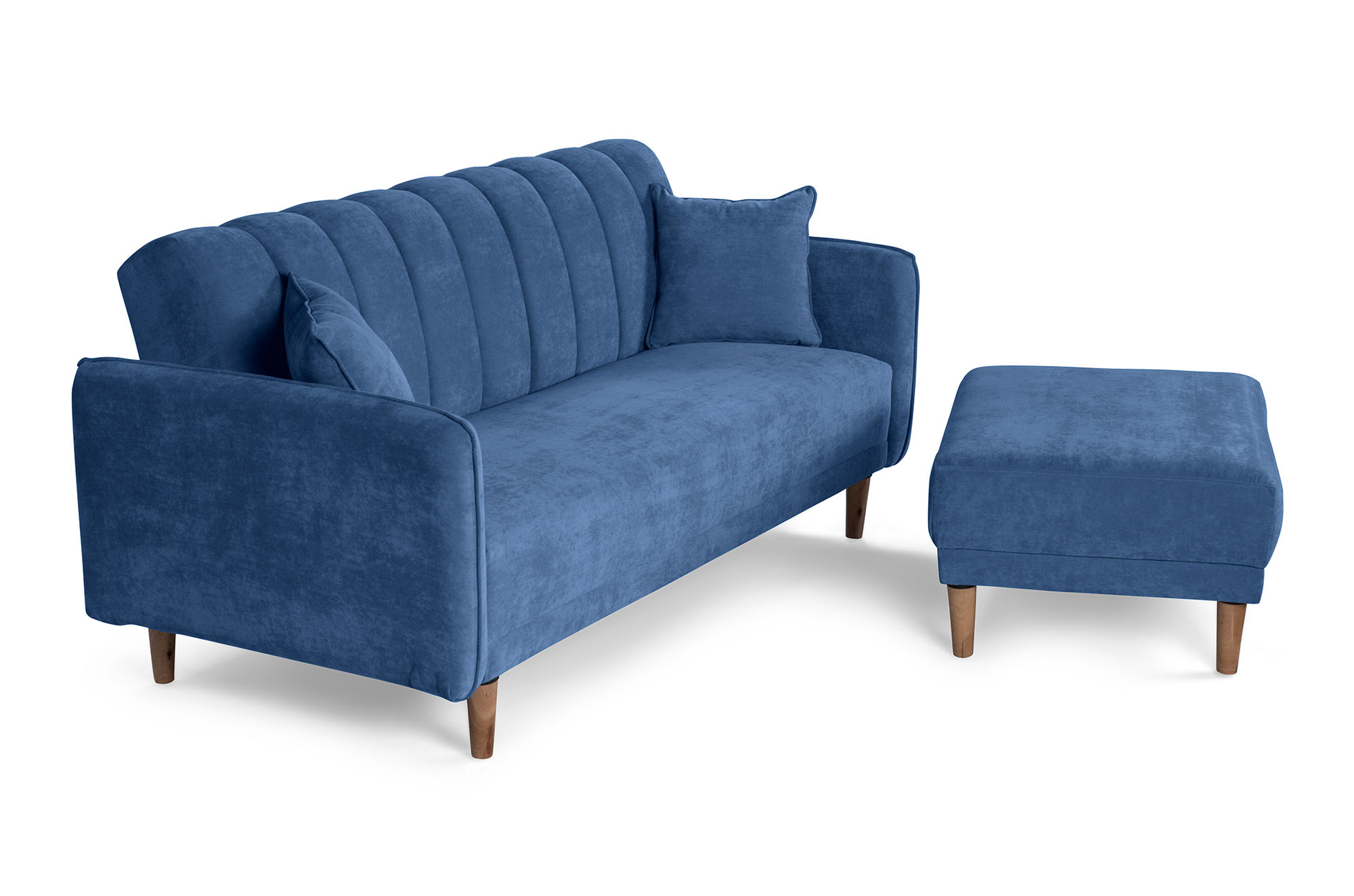 Sala Modular Avocata Azul Makora Essentials de Velvet Reversible
