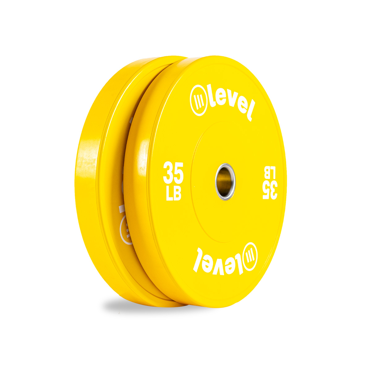 Par Disco Olímpico Bumper 35 Lbs  Levelfitness