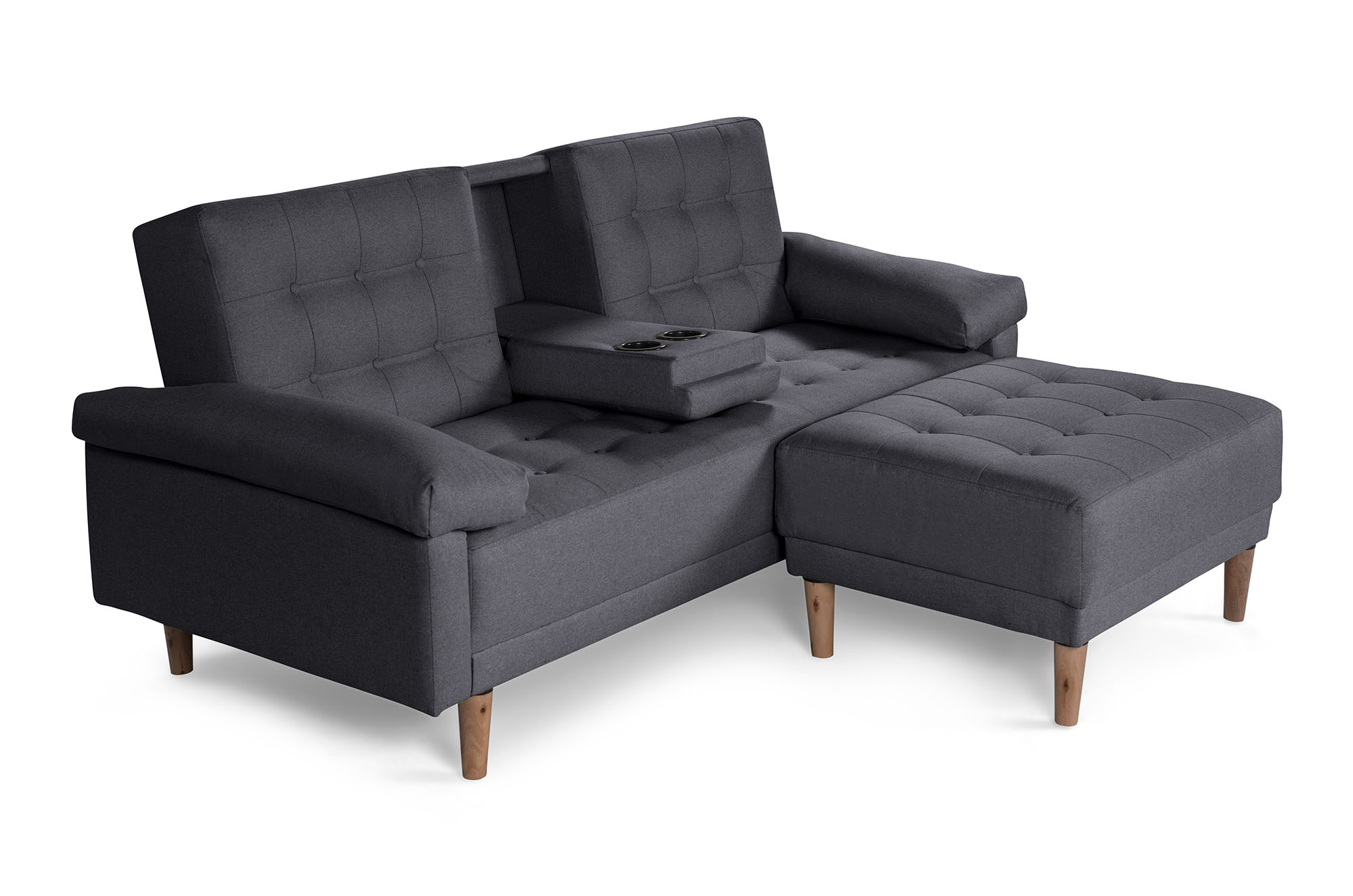 Sala Modular Praia Gris Oxford Makora Essentials de lino reversible