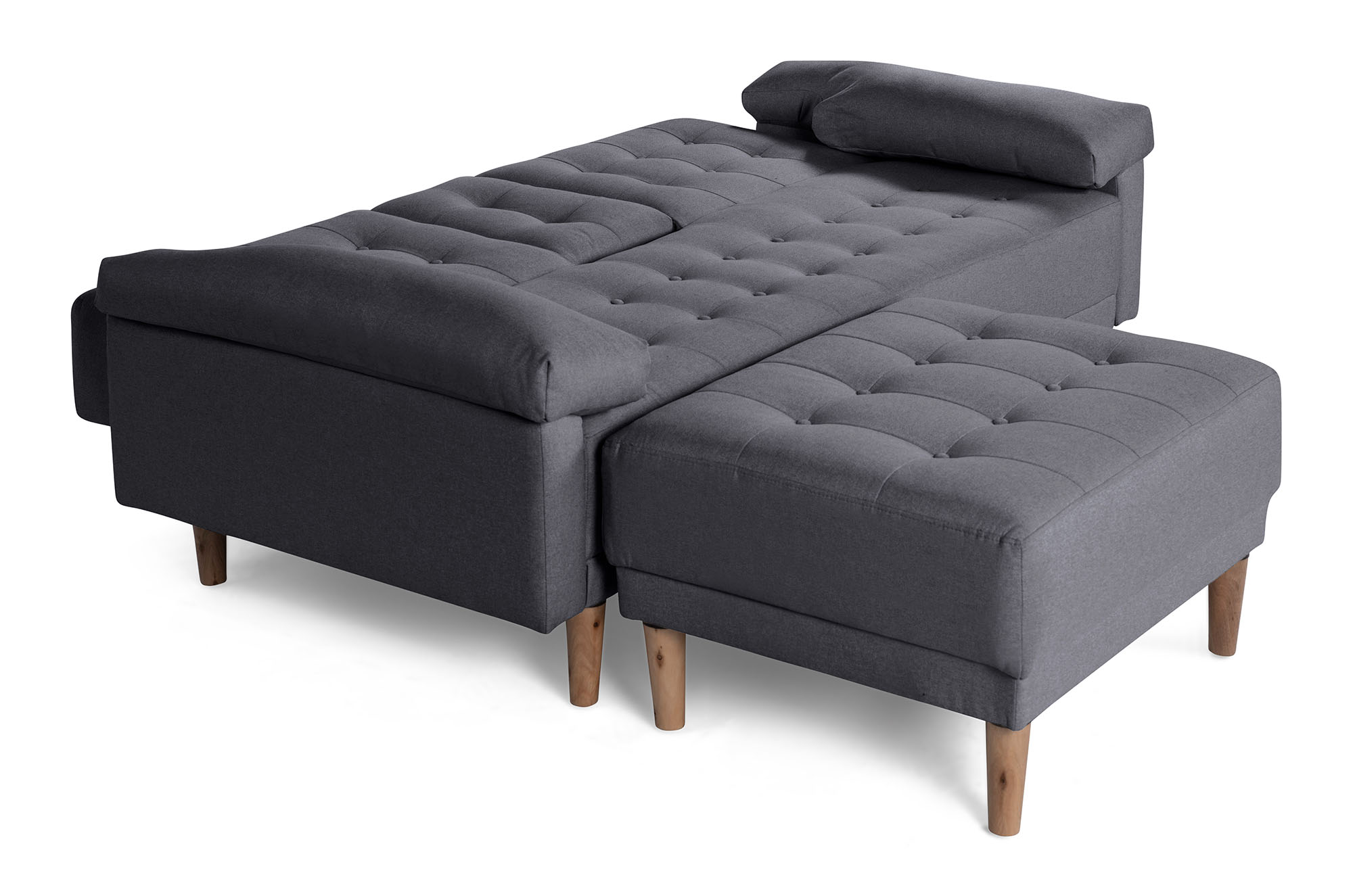 Sala Modular Praia Gris Oxford Makora Essentials de lino reversible